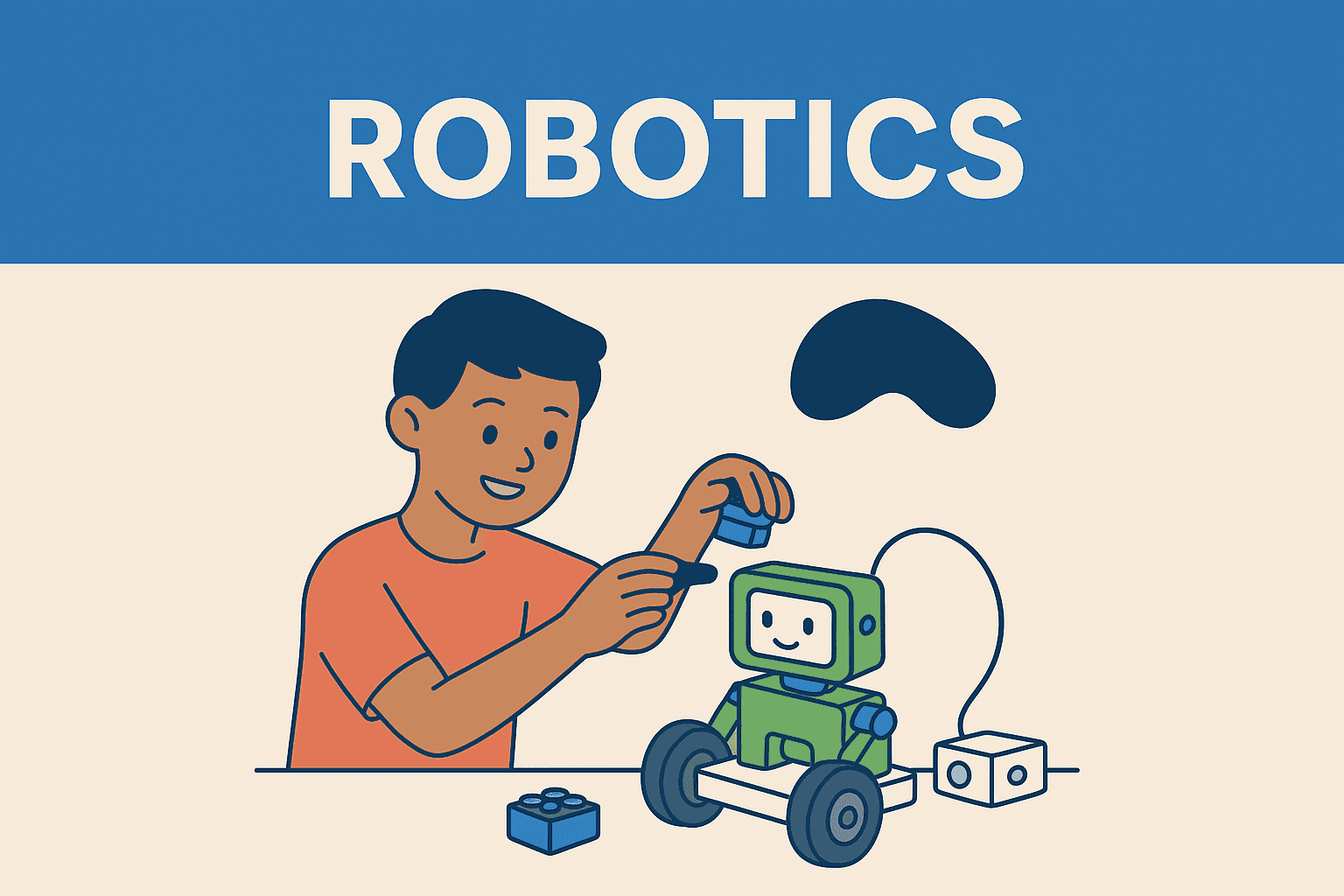 Teens learning robotics